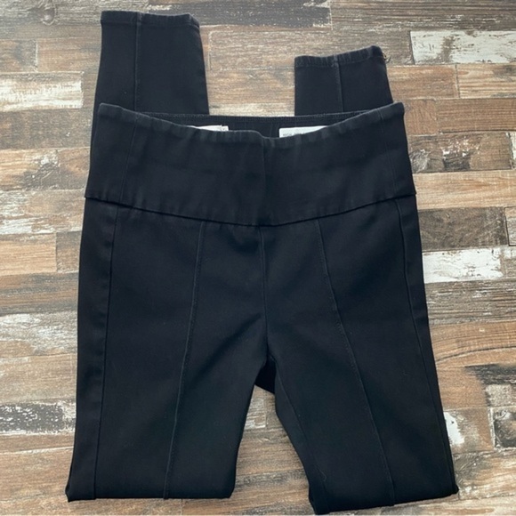 Anthro Pilcro Ankle Zipper High Rise Black Denim Leggings - Picture 9 of 10